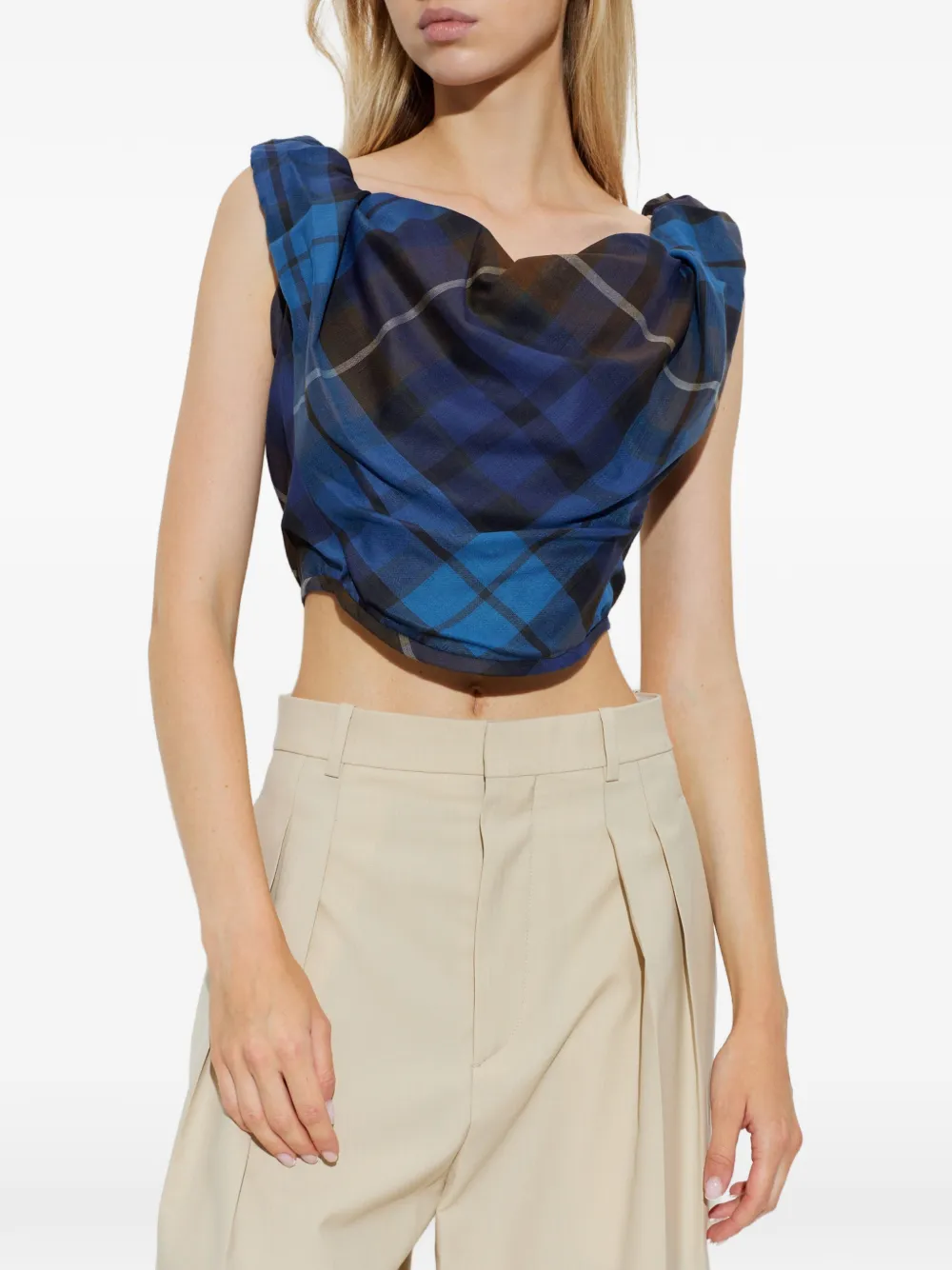 Vivienne Westwood Sunday korset top Blauw
