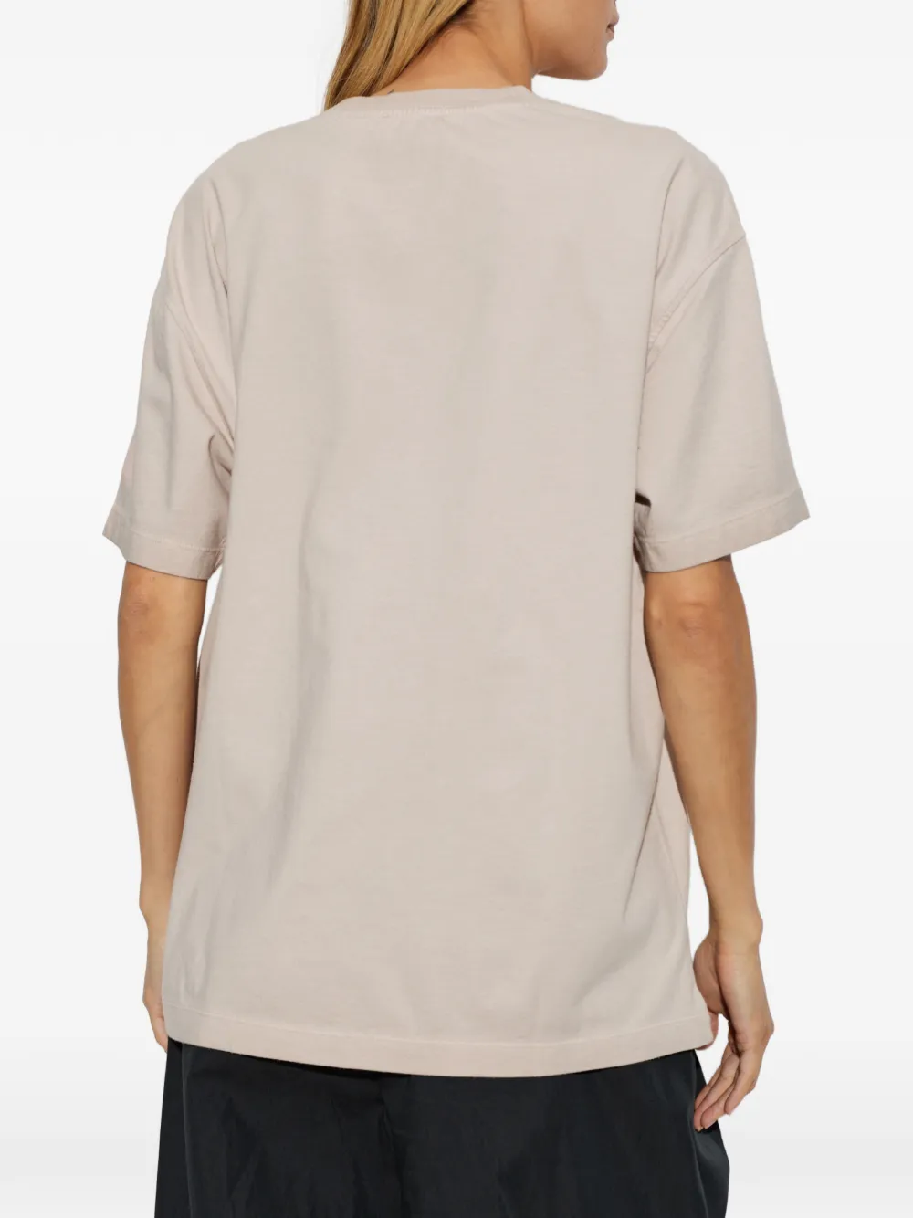 Off-White T-shirt met logoprint Beige