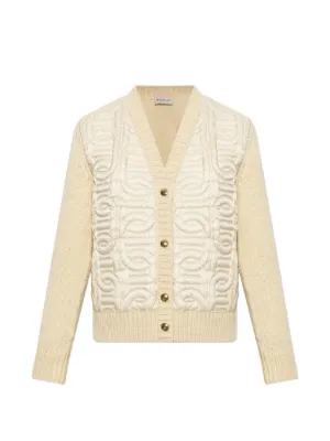 AMI Paris ケーブルニット カーディガン | ホワイト | FARFETCH JP
