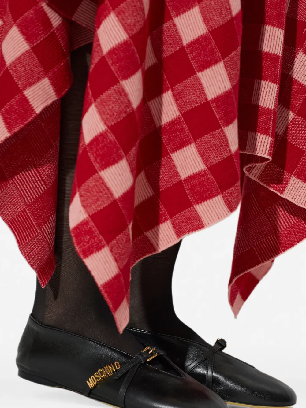 Moschino leather ballerinas Zwart