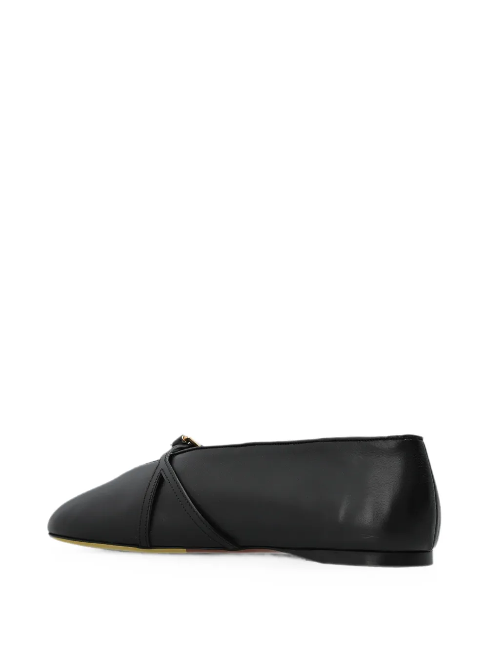 Moschino leather ballerinas Zwart