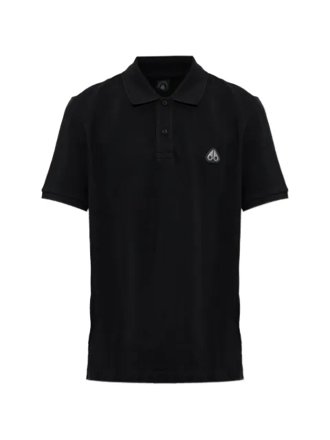 Moose Knuckles logo-patch polo shirt