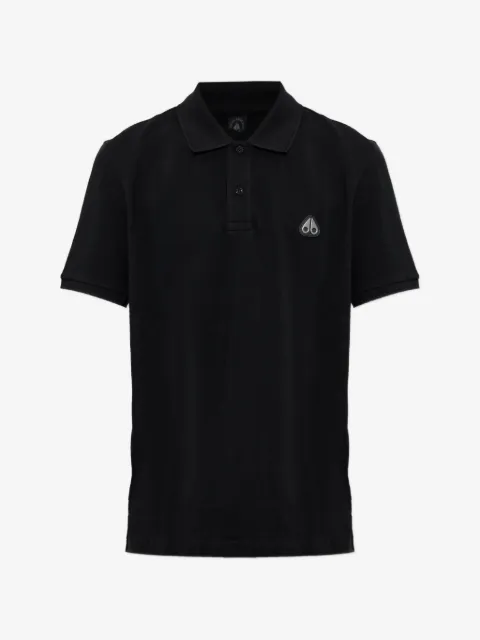 Moose Knuckles logo-patch polo shirt