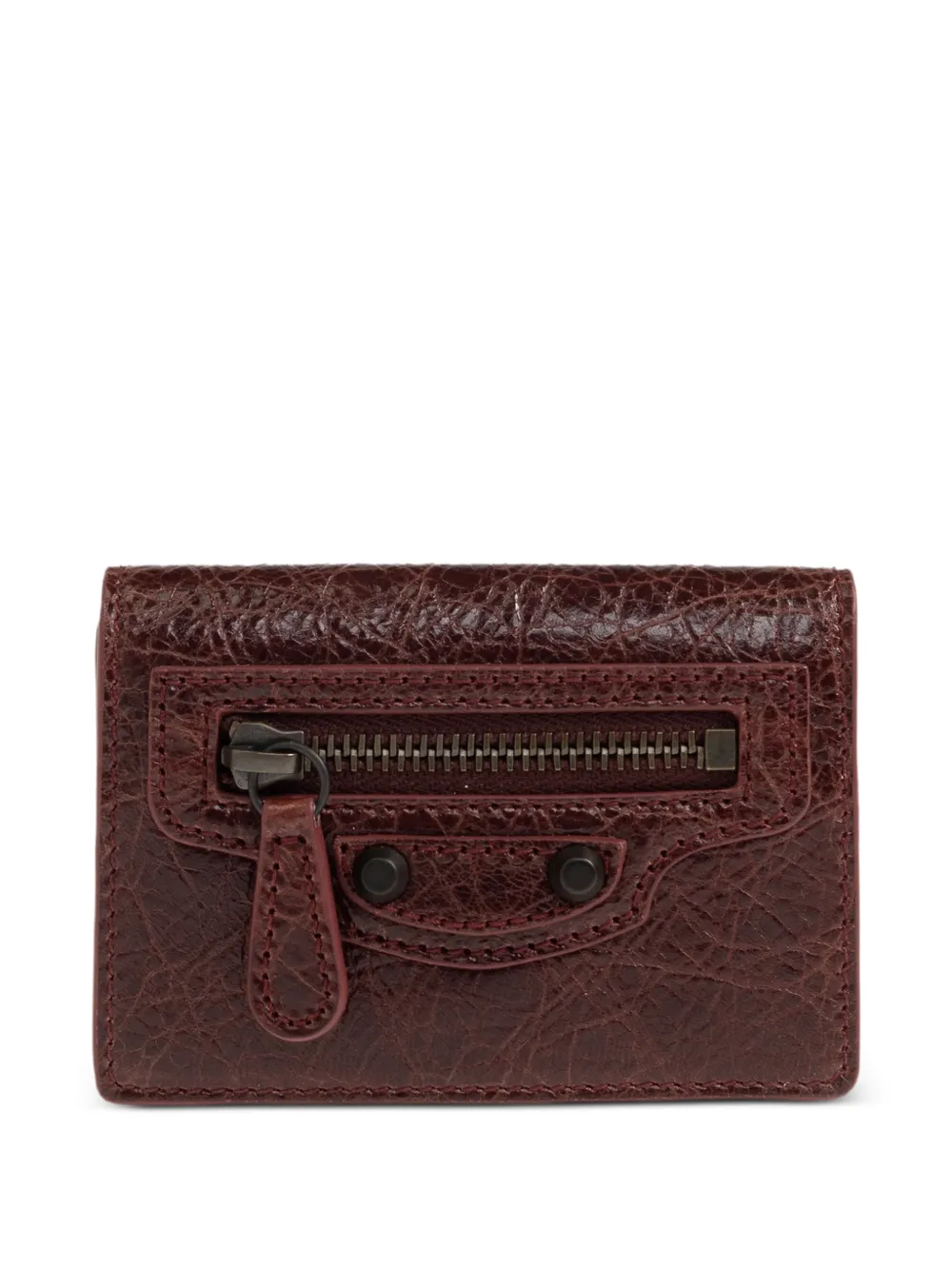 Balenciaga Le City mini wallet in berry red - Rot