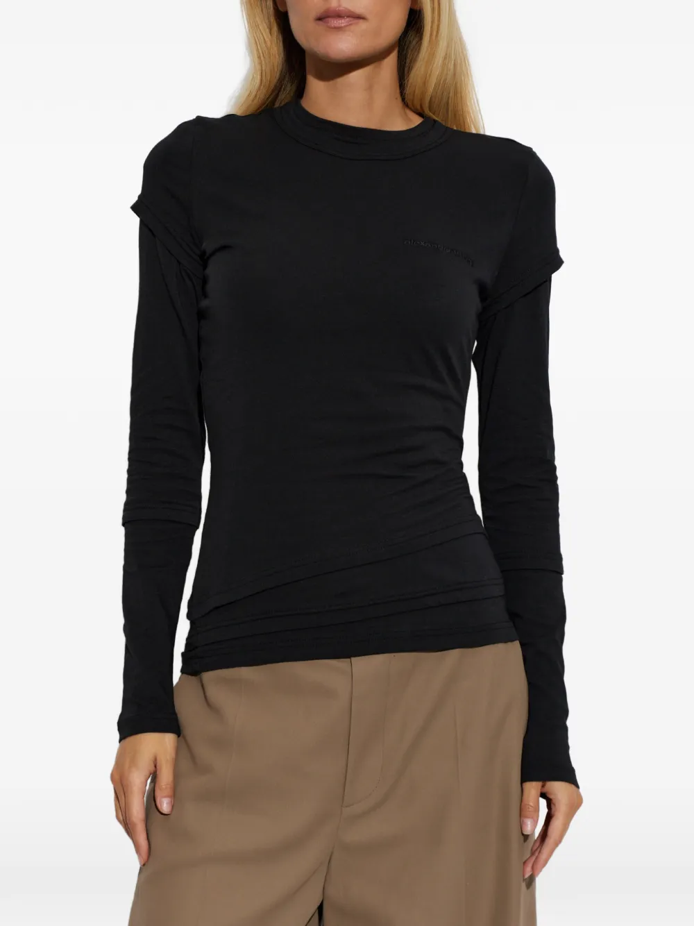 Alexander Wang T-shirt met lange mouwen Zwart