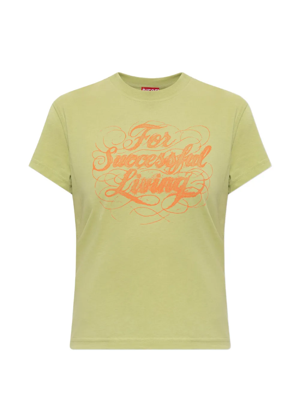 Diesel T-Ila-Aa4 slogan-print cotton T-shirt - Verde