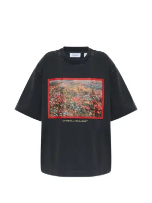 Alexander Wang Oversized Graphic Tee | Black | FARFETCH