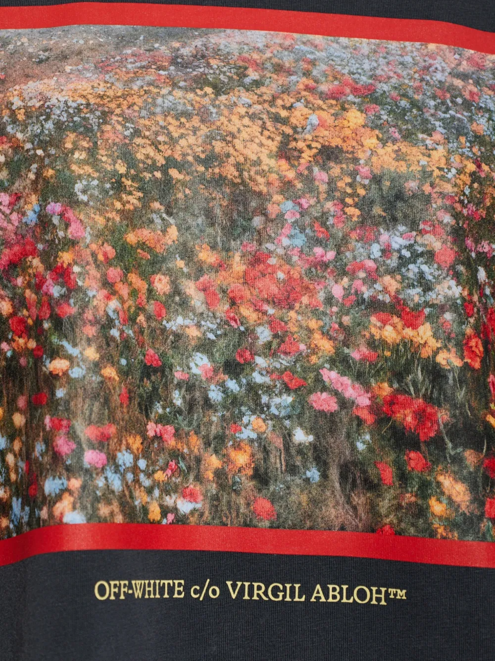 Off-White T-shirt met print Zwart