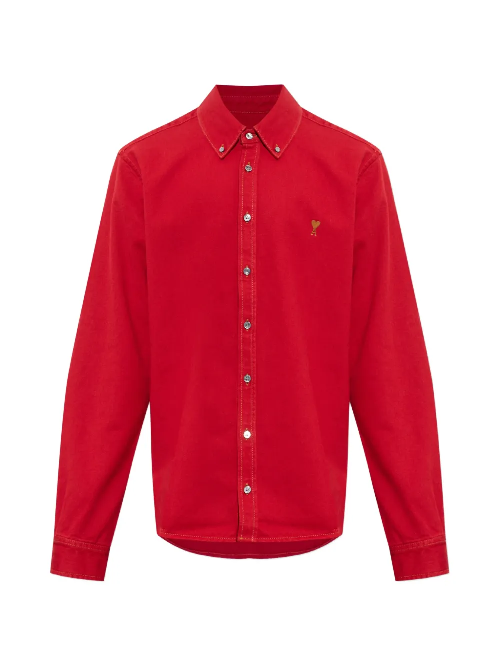 AMI Paris Denim shirt - Rosso