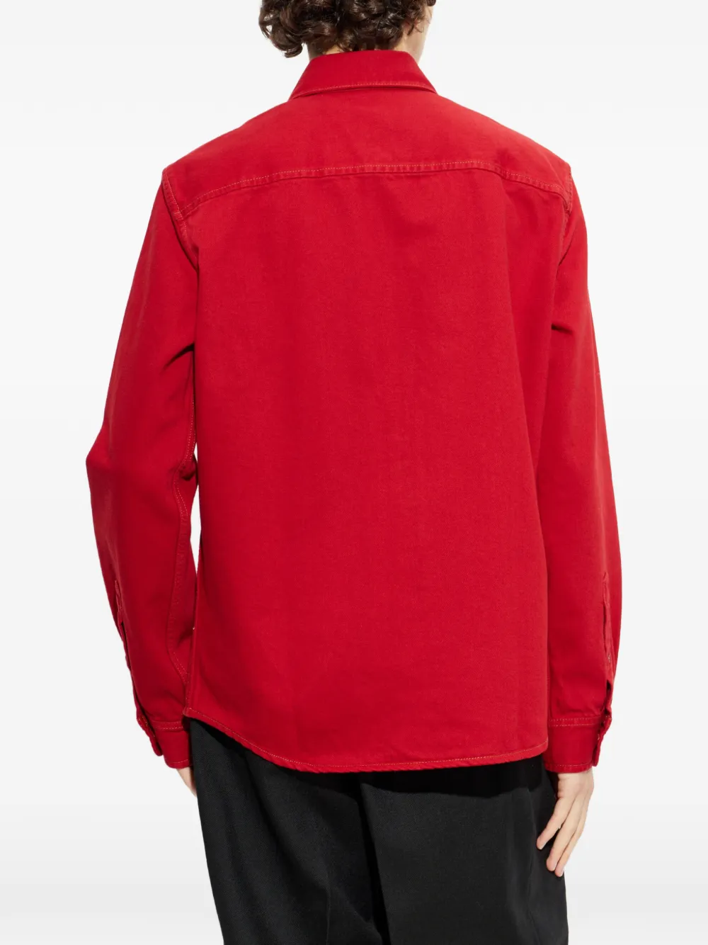 AMI Paris Rood katoenen shirt met Ami de Coeur