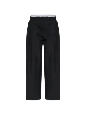 Alexander Wang ロゴウエスト トラックパンツ | ブラック | FARFETCH JP
