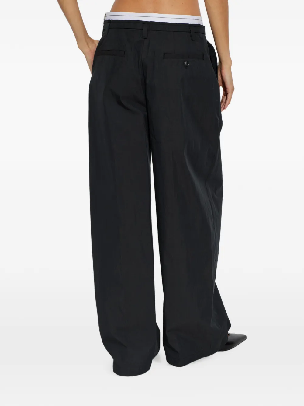 Alexander Wang Broek met logoband Zwart
