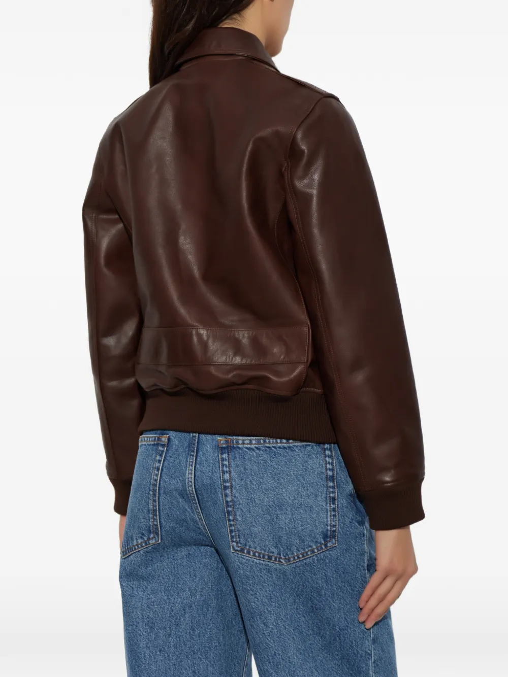 A.P.C. short leather jacket Bruin