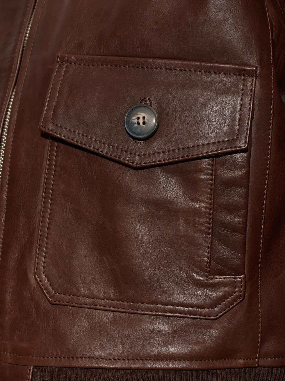 A.P.C. short leather jacket Bruin