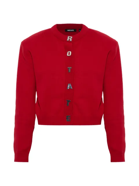 ROTATE BIRGER CHRISTENSEN cardigan en maille rouge