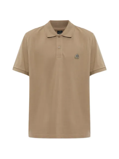 Moose Knuckles logo-plaque piqué polo shirt