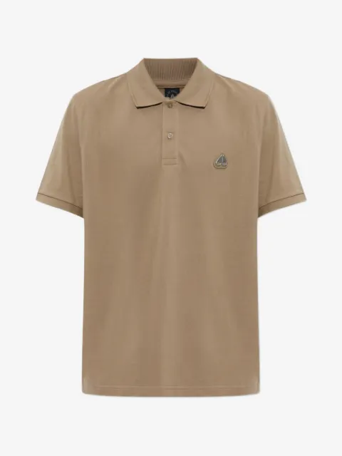 Moose Knuckles logo-plaque piqué polo shirt