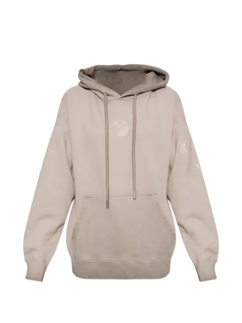 Off-White logo-print oversized hoodie