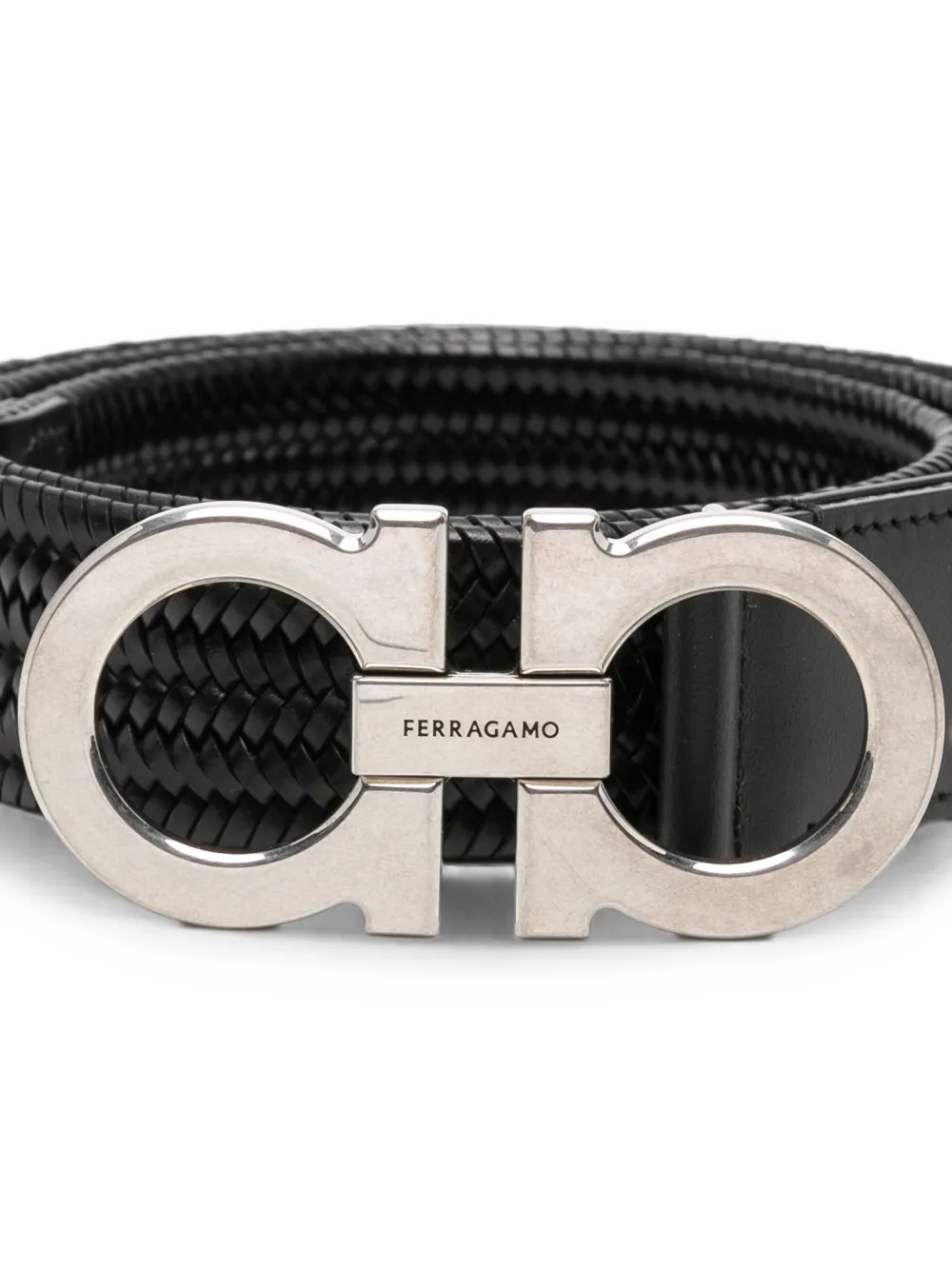 Ferragamo Gancini riem Zwart