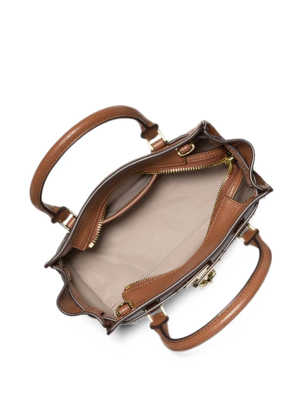 Michael Kors Extra kleine Hamilton Moderne verstelbare leren crossbodytas Bruin