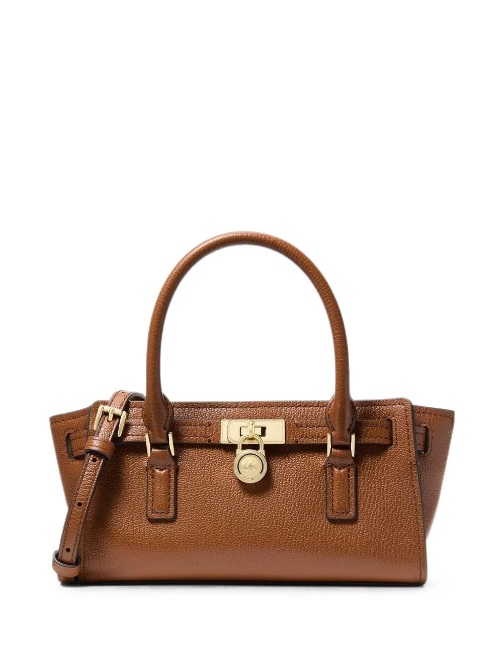 Michael Kors Extra kleine Hamilton Moderne verstelbare leren crossbodytas Bruin