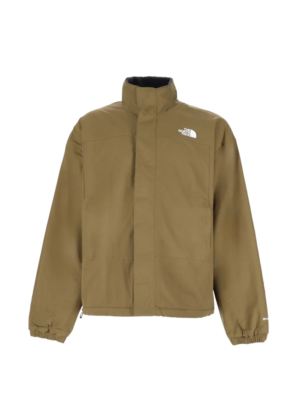 The North Face logo-print high-neck reversible jacket - Braun