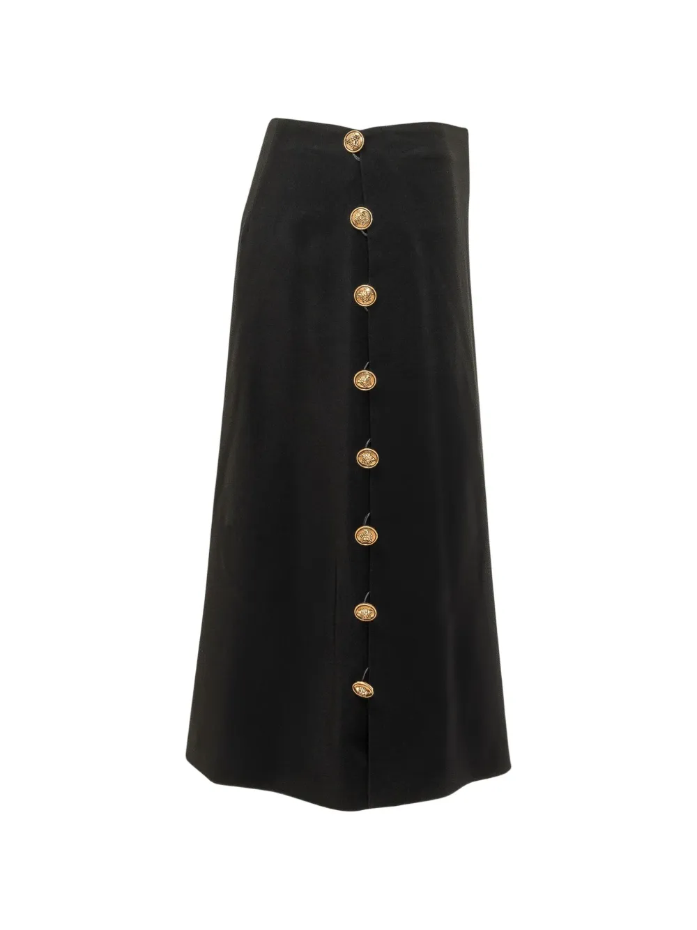 Versace Midi-rok met knopen Zwart
