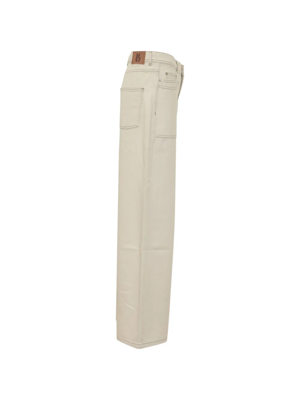 Ba&Sh Zoel jeans met opgestikte zak Beige