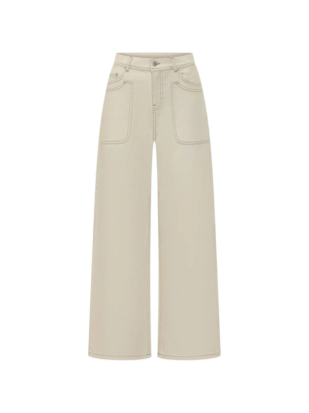 Ba&Sh Zoel patch-pocket jeans - Toni neutri