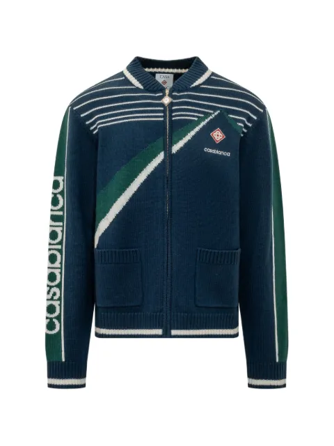 Casablanca Pyramid jacquard wool jacket