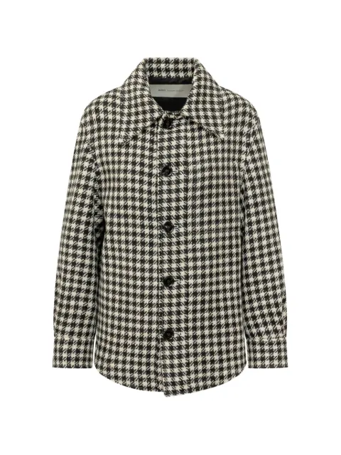 AMI Paris houndstooth-pattern buttoned jacket
