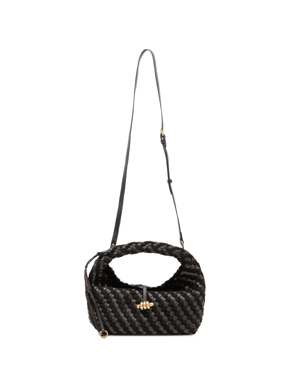 GIANNI CHIARINI Aurelie geweven shopper Zwart