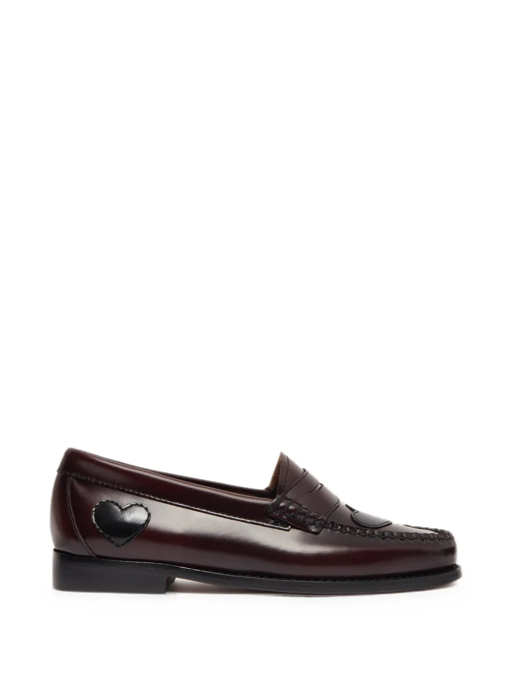 G.H.Bass Weejuns heart-patch loafers - Rosso