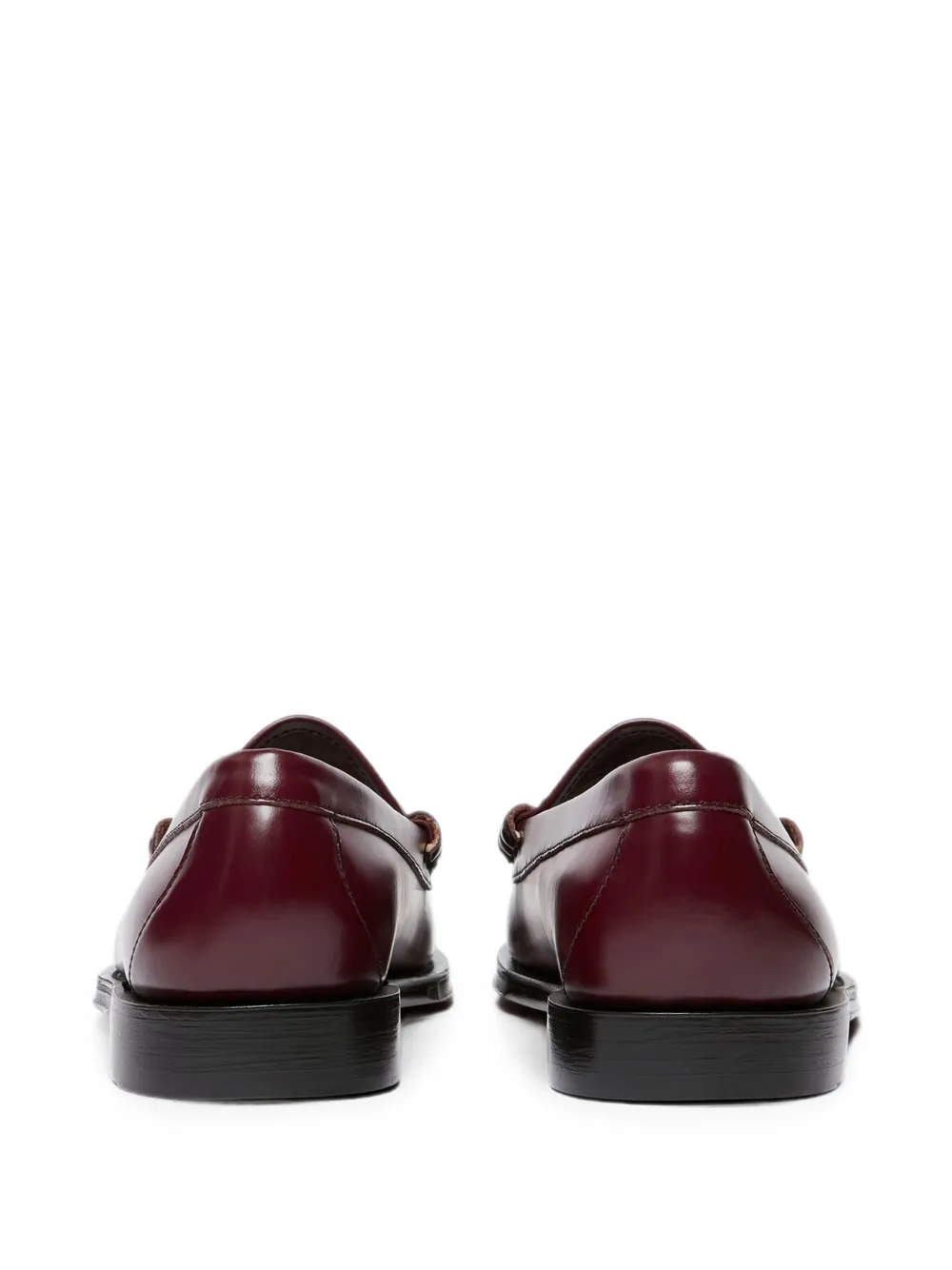 G.H.Bass Weejuns Larson velvet-panel loafers Rood