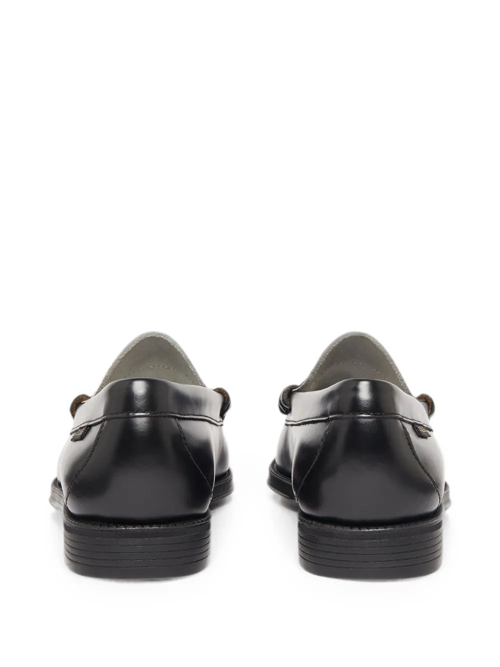 G.H.Bass Larson Flag leather loafers Zwart