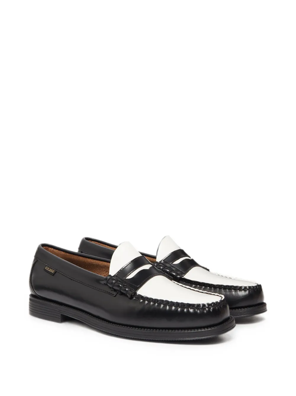 G.H.Bass Larson Flag leather loafers Zwart