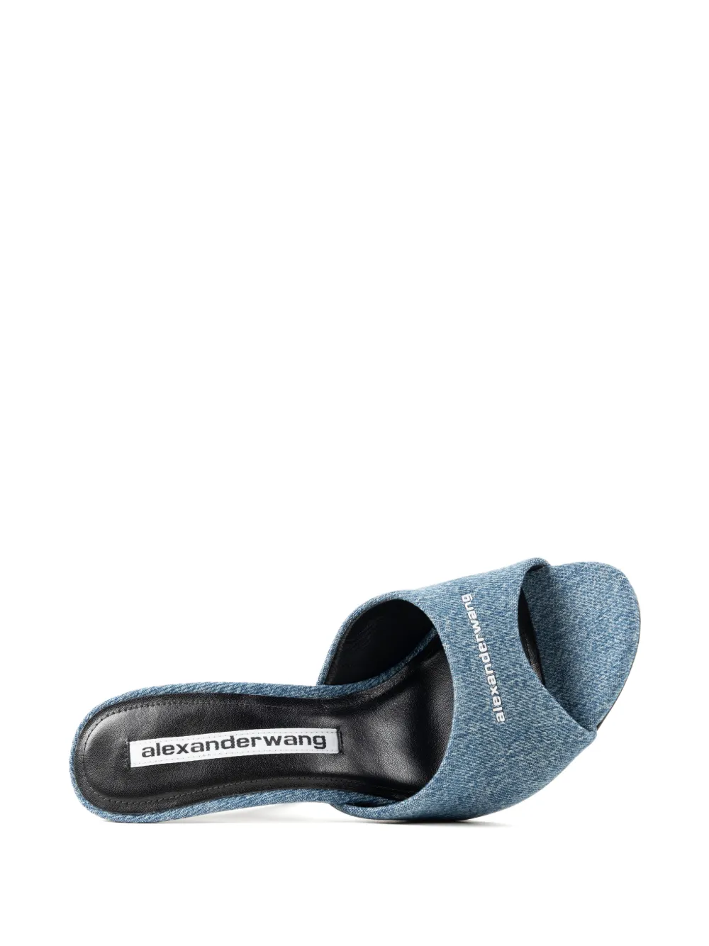 Alexander Wang Cher Denim Mules in Blue, view 4