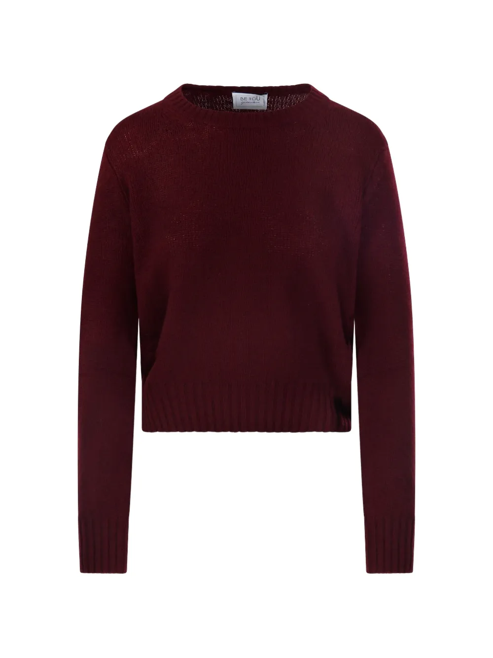 BeYou ribbed-knit round-neck sweater - Rot