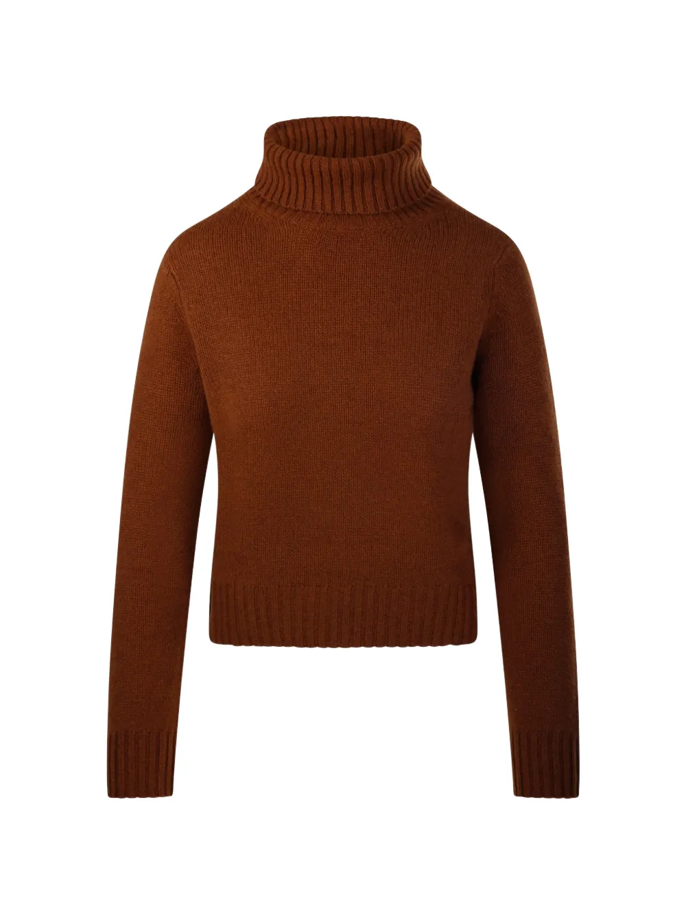 BeYou roll-neck ribbed-trim jumper - Braun