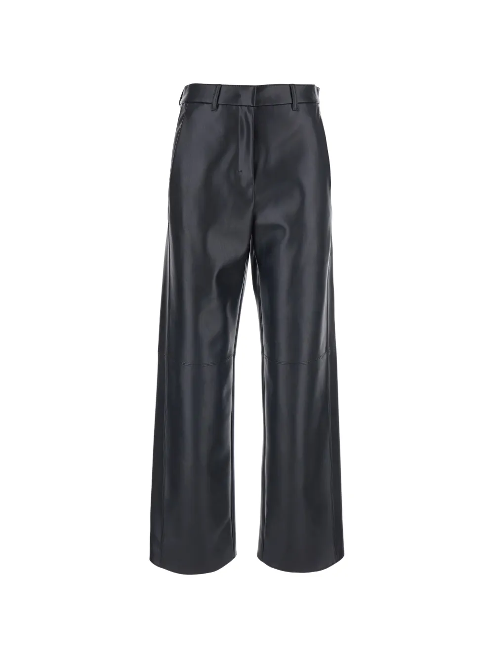 'S Max Mara Pantaloni dritti in pelle sintetica - Blu
