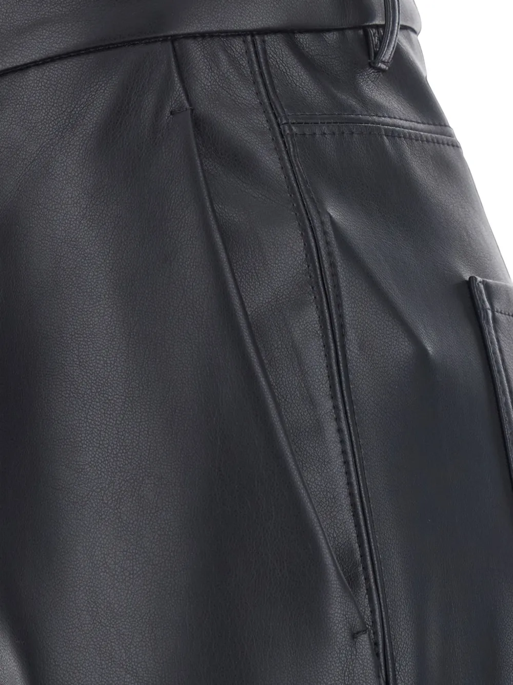 'S Max Mara Broek van imitatieleer Blauw