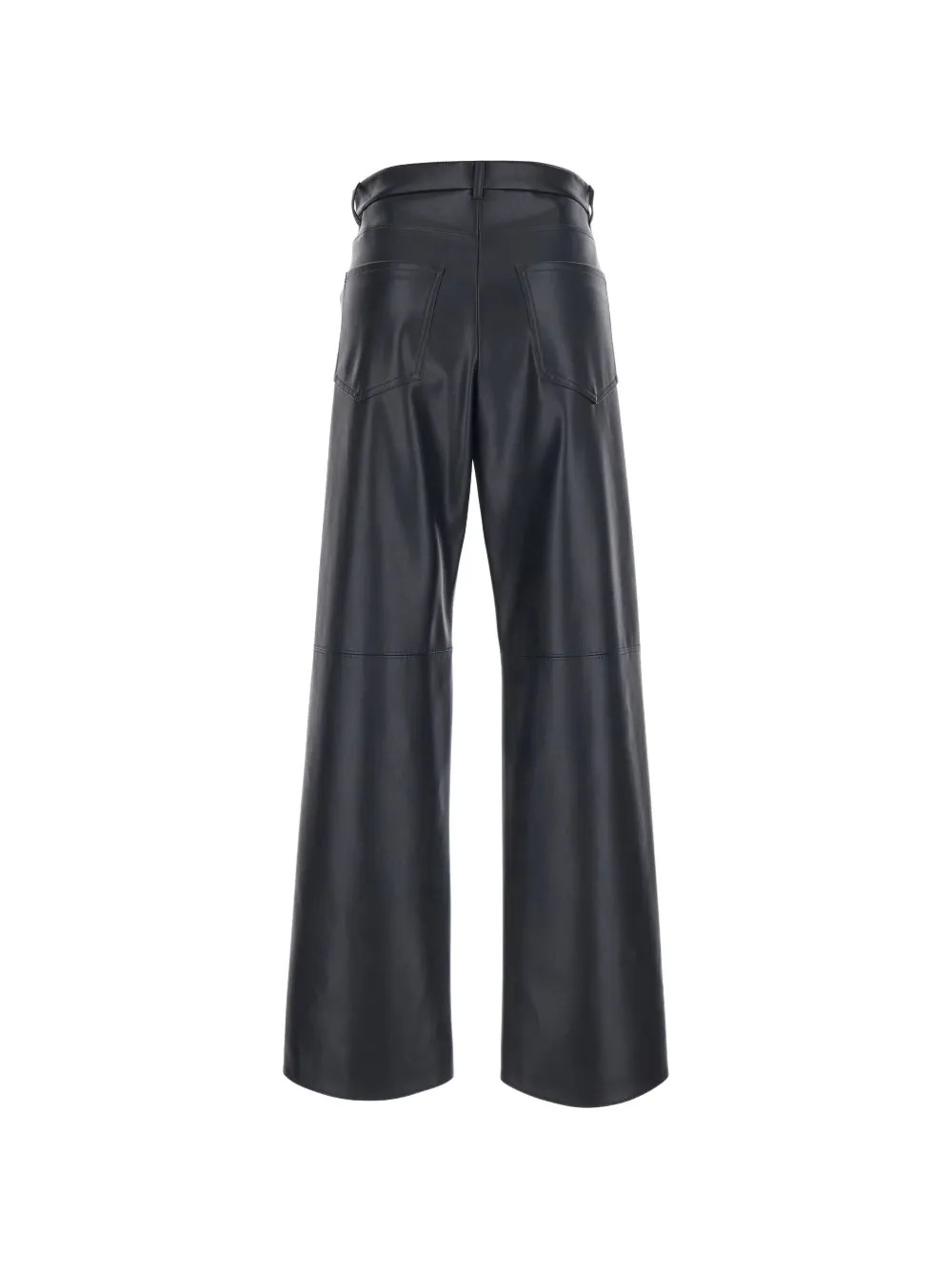 'S Max Mara Broek van imitatieleer Blauw