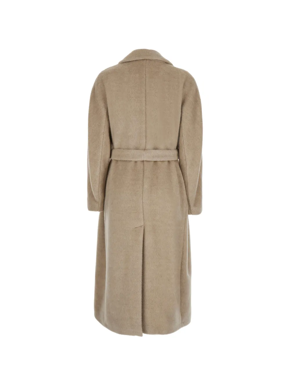 'S Max Mara Jas met geborstelde afwerking en ceintuur Bruin