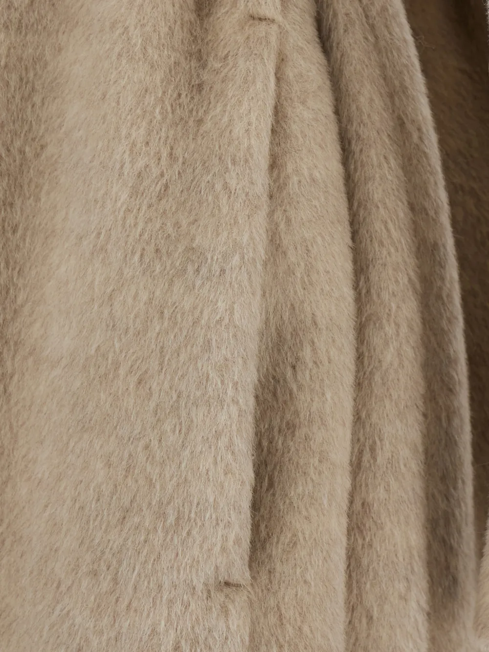 'S Max Mara Jas met geborstelde afwerking en ceintuur Bruin