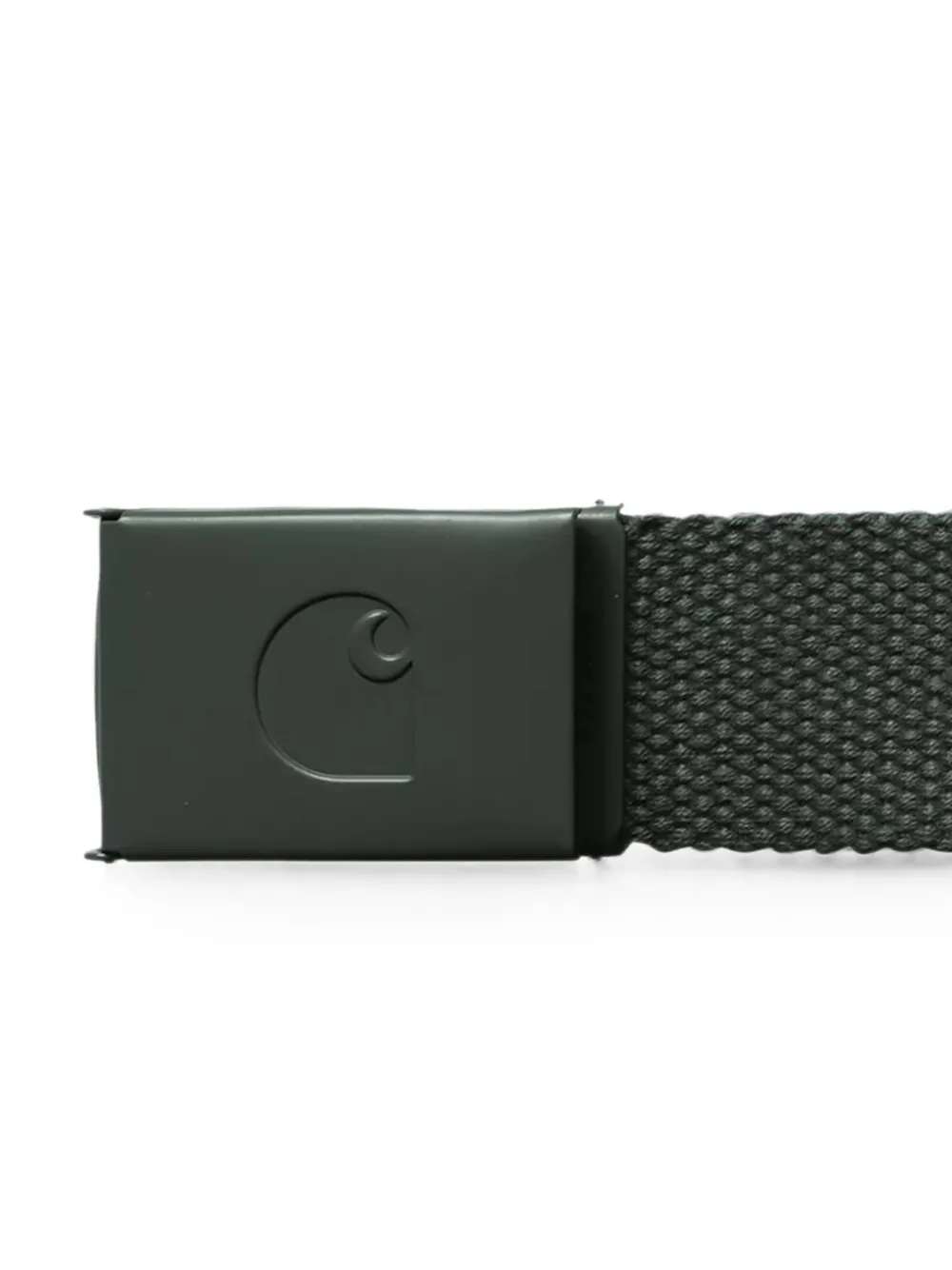 Carhartt WIP Polyester canvas riem met C-logo Groen