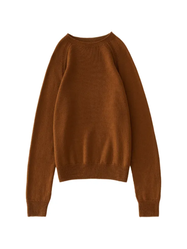 Studio Nicholson Loenne Seamless Sweater in Brown