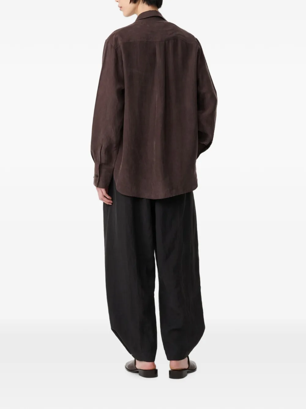 Studio Nicholson Torin twill blouse Bruin