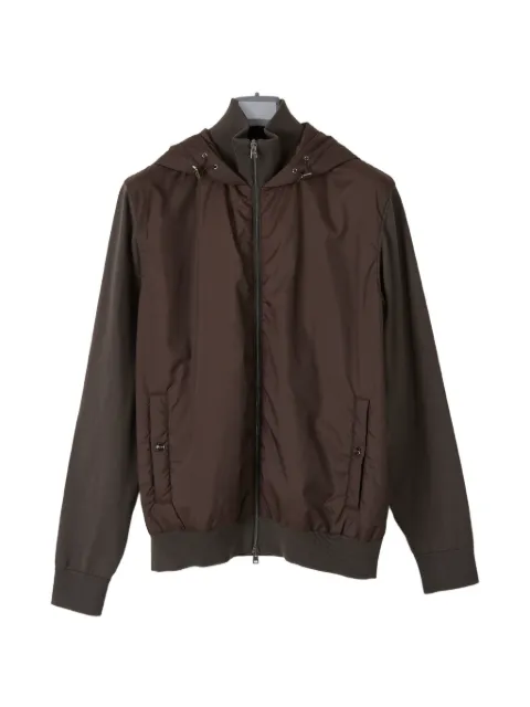 Herno hooded panelled jacket