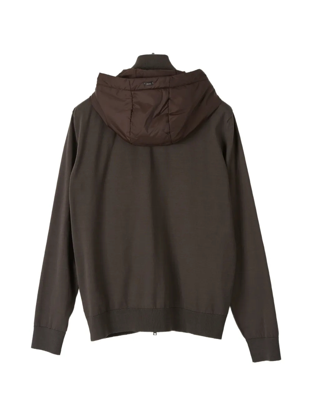 Herno Jack met capuchon en vlakken Bruin