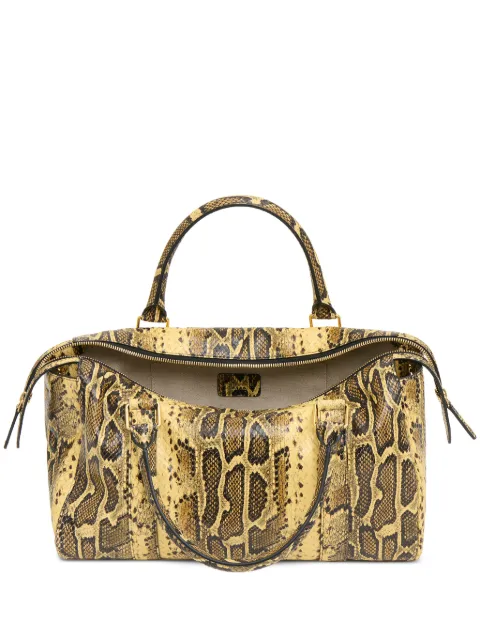 Mansur Gavriel Onda snakeskin-effect leather satchel bag